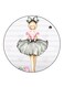 Girl Printed Fridge Magnet Multicolour