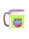 Back To School Printed Coffee Mug Pink/White 11ounce