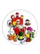 Superheroes Printed Fridge Magnet Multicolour