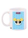 Bubbles Printed Coffee Mug White/Blue/Yellow 11ounce