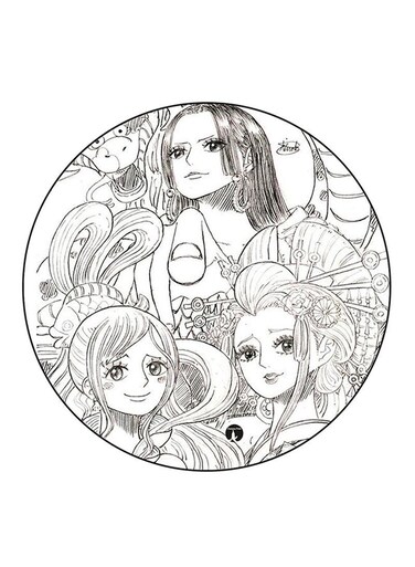 The Anime One Piece Printed Fridge Magnet Multicolour