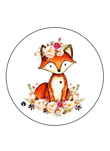 Fox Printed Fridge Magnet Multicolour