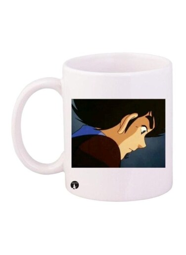 Captain Majid Printed Mug White/Black/Blue