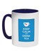 Keep Calm And Drink Tea Printed Coffee Mug White/Blue/Red 325ml