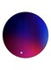 Iridescent Printed Fridge Magnet Blue/Purple/Pink 5.5cm