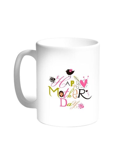 Happy Mother's Day Printed Coffee Mug White 11 ounce