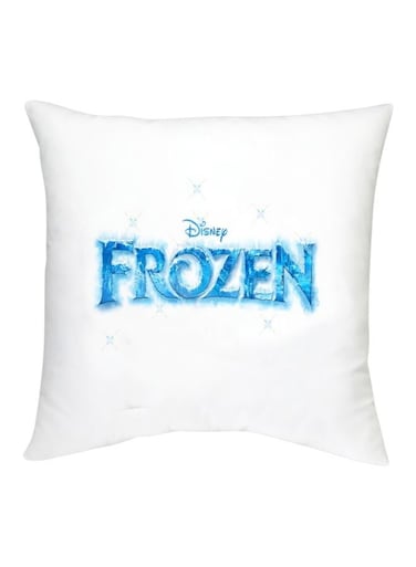 Frozen Printed Decorative Cushion White/Blue 16x16inch