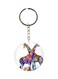 Double Sided Giraffe Printed Keychain