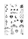 Printed Fridge Magnet Black/White 8.5x0.4x5.5cm