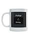 Feelings Deleting Printed Mug White/Black
