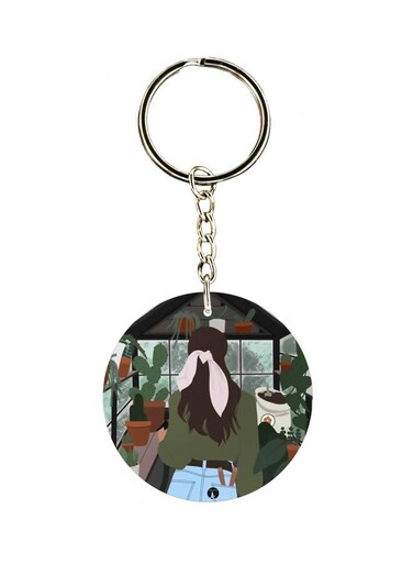 Printed Single Sided Keychain