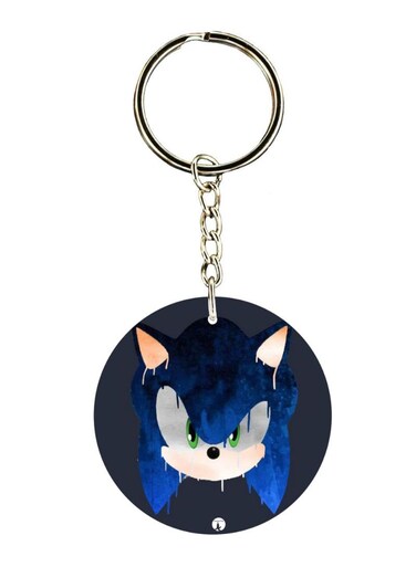 Double Sided Sonic Printed Keychain