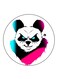 Panda Printed Fridge Magnet Round Multicolour