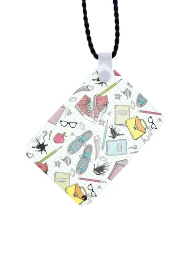 Random Stuff Printed Car Mirror Pendant