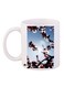 Flowers Printed Coffee Mug White/Blue/Red 11ounce