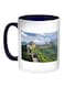 Great Wall Of China Printed Coffee Mug Blue/White/Green 11ounce