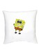 SpongeBob Character Printed Cushion White/Yellow/Brown 16x16inch