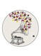 Flowers Printed Fridge Magnet Round Multicolour
