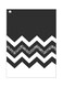 Abstract Themed Metallic Plate Black/White/Silver 20x15cm