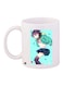 Anime Girl Printed Coffee Mug White/Blue/Brown 11ounce