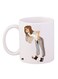 Girl Printed Coffee Mug White/Grey/Brown 11ounce