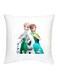 Frozen Character Printed Decorative Cushion White/Blue/Green 16x16inch