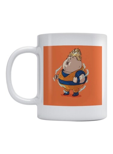 Dragon Ball Printed Coffee Mug White/Orange/Blue