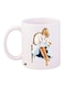 Women Printed Coffee Mug White/Beige/Blue 11ounce