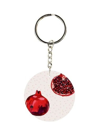 Pomegranate Printed Keychain