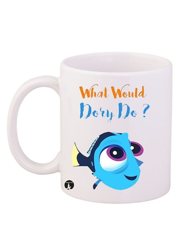 Disney Design Mug White/Blue 12ounce