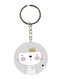Cute Cartoon Cat Printed Keychain