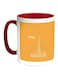 Dubai Towers Printed Coffee Mug Orange/White/Red 11ounce