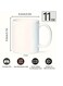 1pc Humorous Arabic Motivational Ceramic Mug, 11oz Dishwasher Safe Coffee Cup, Unique "Sometimes Try, Sometimes Cry" Themed Gift for Friends/Family, Ideal for Home, Catering, Food Trucks, Restaurants WHITE