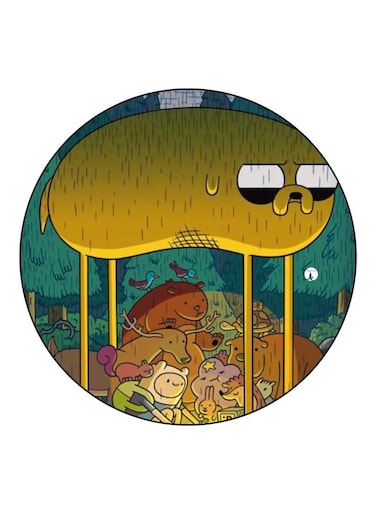 Cartoon Printed Fridge Magnet Multicolour 5.5cm
