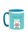 I Love You So Much Printed Coffee Mug Turquoise/White 11ounce