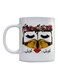 Woman And Arabic Quote Printed Coffee Mug White/Black/Red 350ml