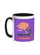 Brain Treadmill Workout Printed Coffee Mug Black/White 11ounce