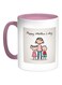 Happy Mother's Day Printed Coffee Mug Pink/Grey/White 325ml
