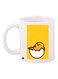 Cartoon Printed Coffee Mug White/Yellow/Black 11ounce