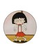 The Anime Chibi Maruko Chan Theme Printed Fridge Magnet Red/White/Brown