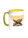 Islamic - The Quran Printed Coffee Mug Yellow/White 11ounce