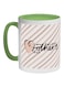 Happy Mother's Day Printed Ceramic Coffee Mug Green/White/Pink 11ounce