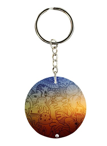 Double Sided Random Things Keychain