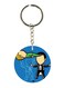 Double Sided Invisible Woman Printed Keychain