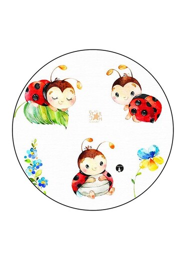Animation Printed Fridge Magnet Multicolour 5.5 x 5.5cm