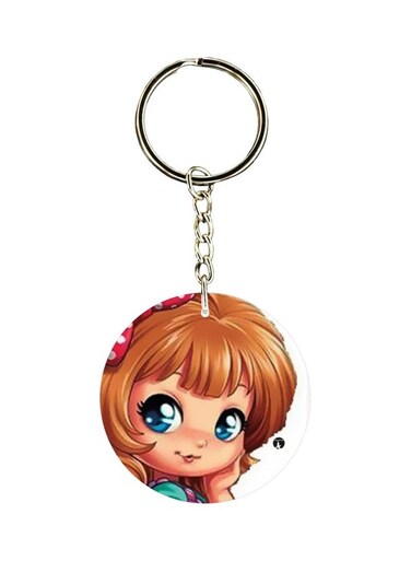 Girl Printed Keychain