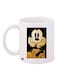 Mickey Mouse Printed Coffee Mug White/Black/Gold 11ounce