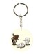 Cute Tooth With Chocolate Printed Keychain