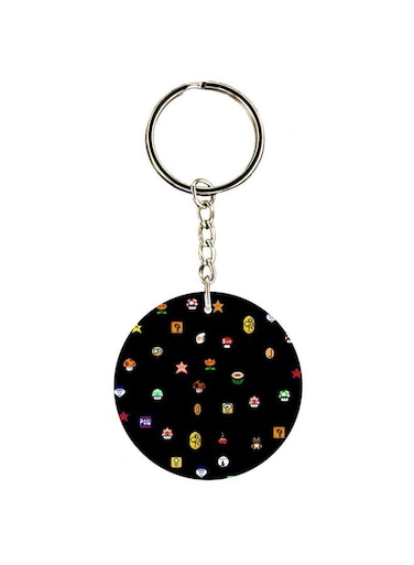 Cartoon Themed Single Sided Keychain
