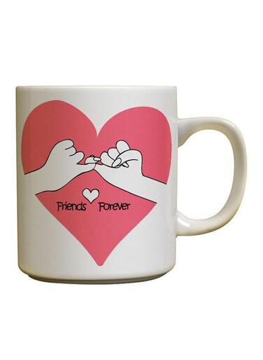 Printed Coffee Mug White/Pink/Black